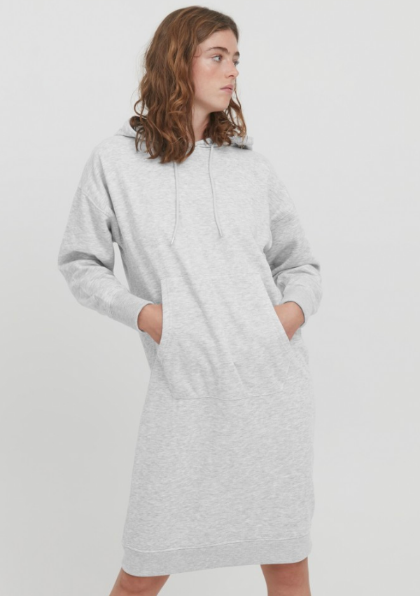 ICHI Jondell long sweatshirt kjole