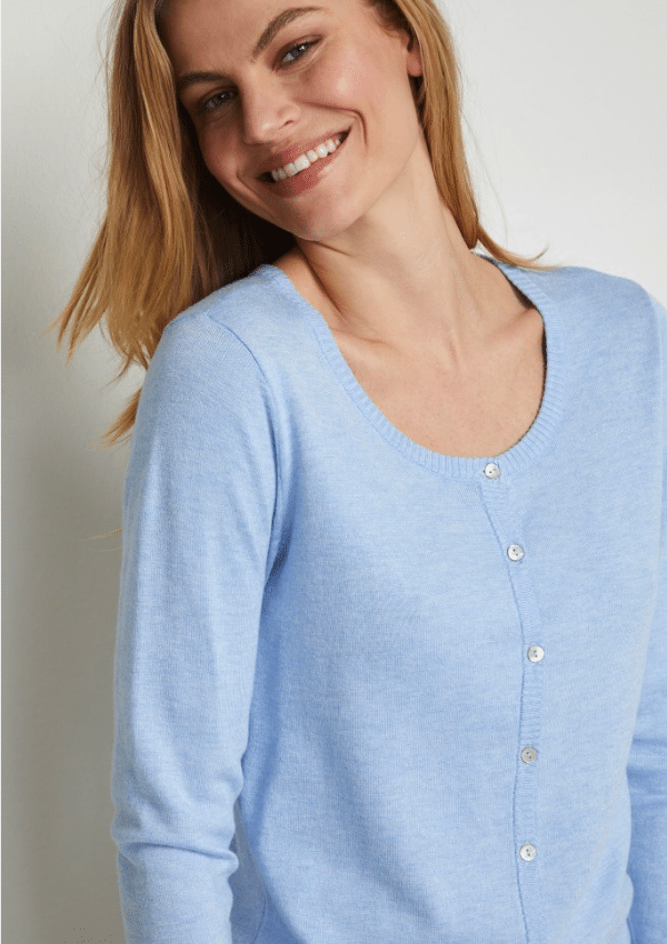 Culture Annemarie basic cardigan lyseblå