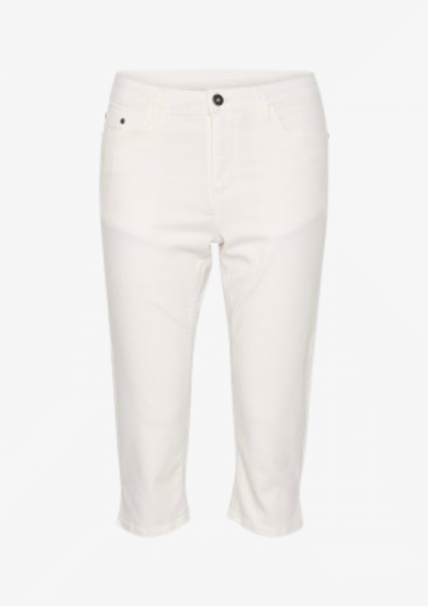 KAFFE VICKY CAPRI JEANS HVID