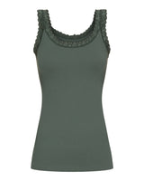Tim & Simonsen Frida ribtop med blonde oliva