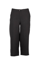 Zoey pin striped bukser sort
