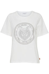 Pulz Lotus t-shirt med sølv