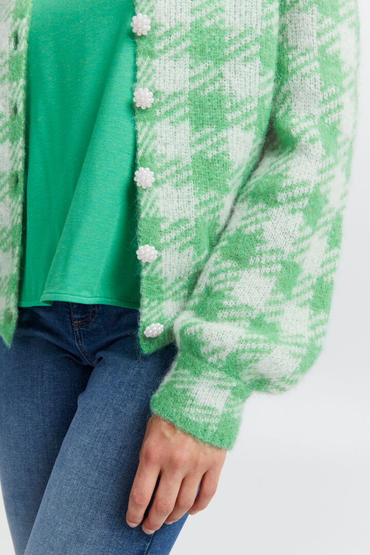 Ichi Estelle cardigan grøn