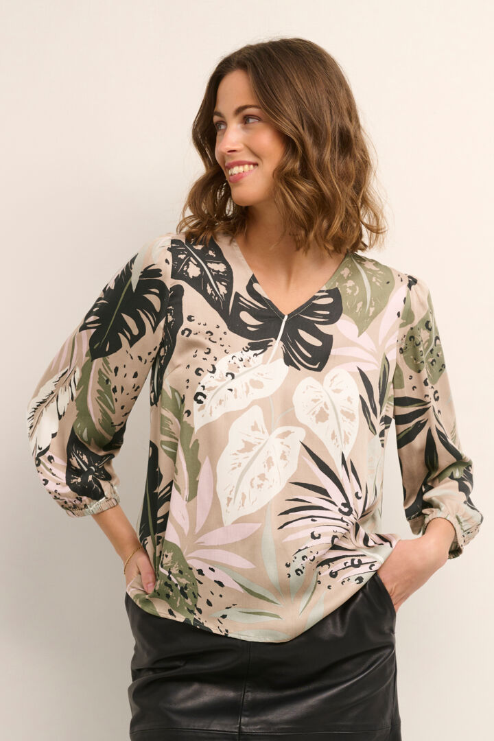CULTURE TRICIA BLUSE GRØN