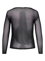 Only Carmakoma Nova mesh t-shirt sort