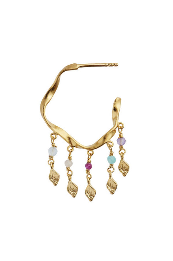 Stine A Twisted Creol with stones and Ile de L`amour ørering