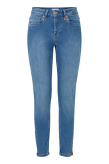 Pulz Emma jeans med lynlås i benet