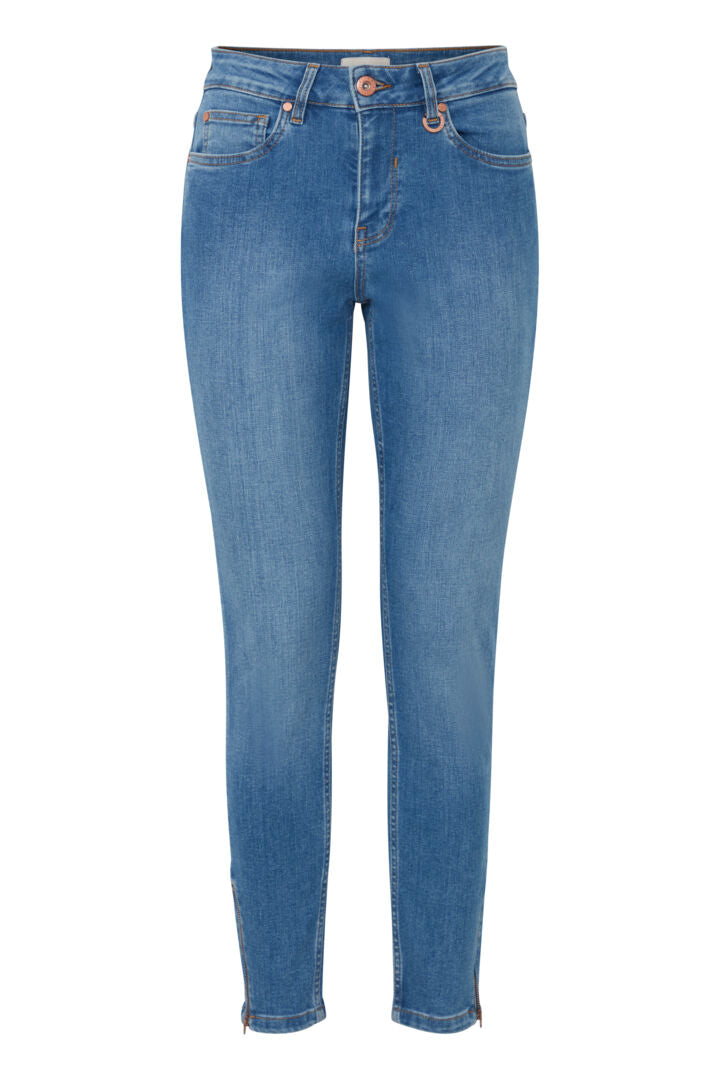 Pulz Emma jeans med lynlås i benet