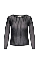 Only Carmakoma Nova mesh t-shirt sort