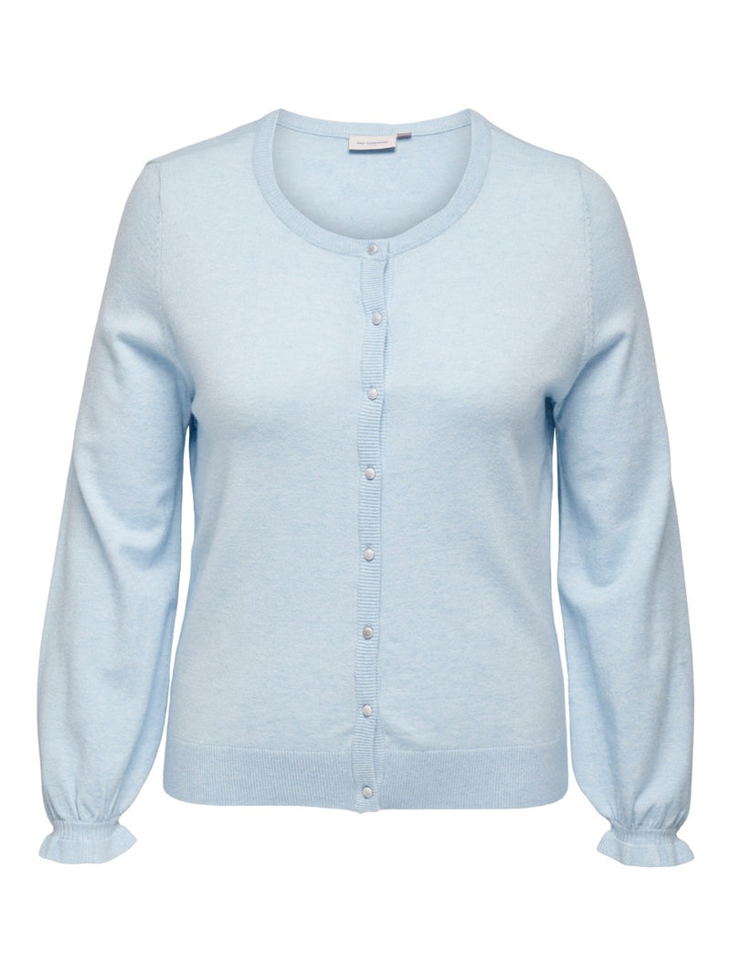 Only Carmakoma Ribi cardigan lyseblå