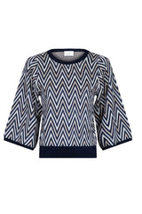 Neo Noir Johanna point strik navy sand lurex