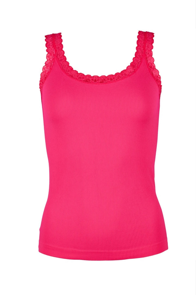 Tim & Simonsen Frida ribtop med blonde pink
