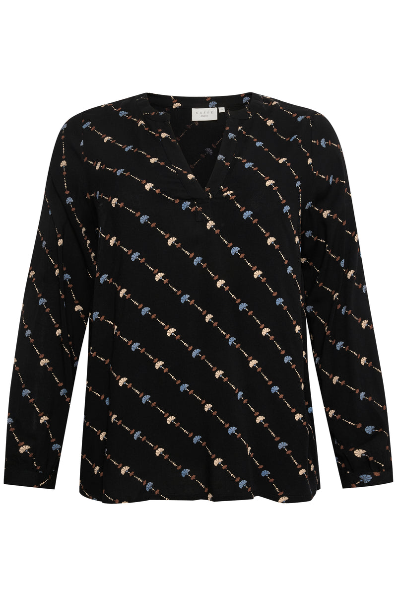 Kaffe Curve bluse Lenna sort
