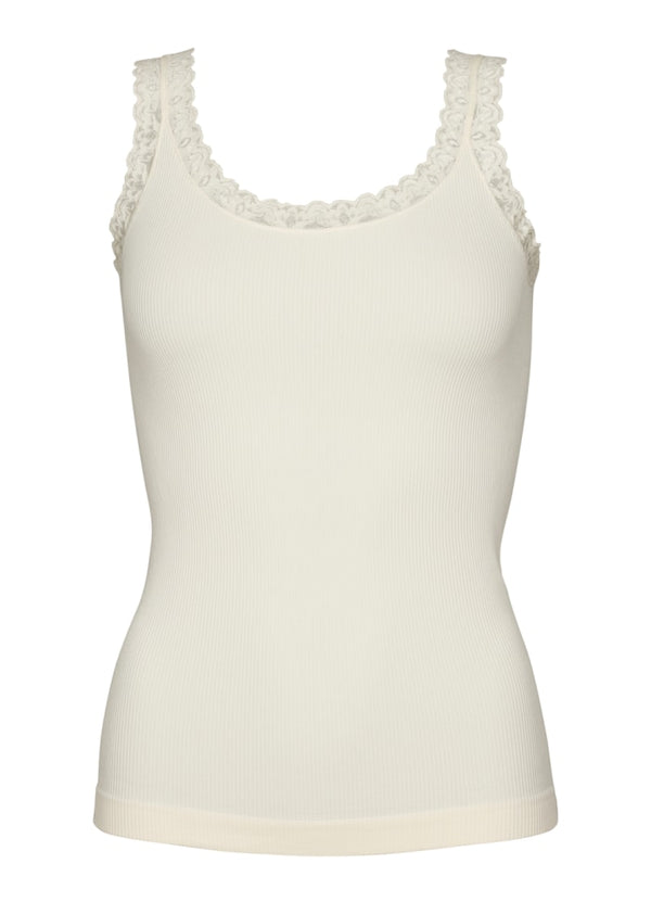 Tim & Simonsen Frida ribtop med blonde creme (panna)