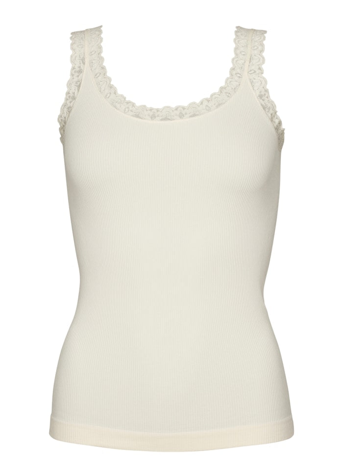 Tim & Simonsen Frida ribtop med blonde creme (panna)
