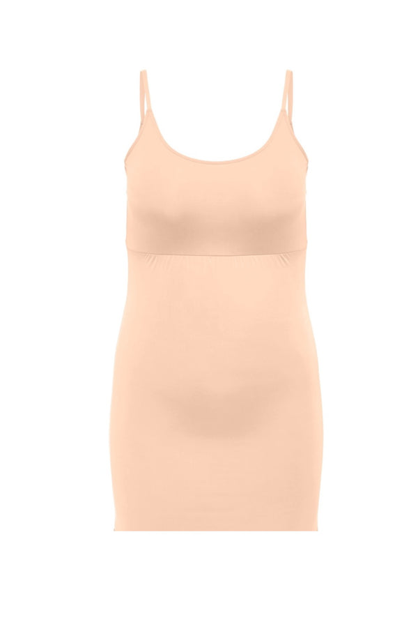 Only Carmakoma slip dress nude