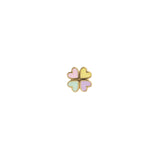 Stine A Love heart clover enamel earring