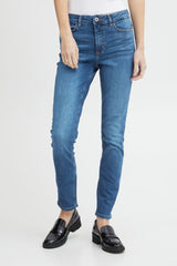 Ichi Twiggy Raven medium blue long