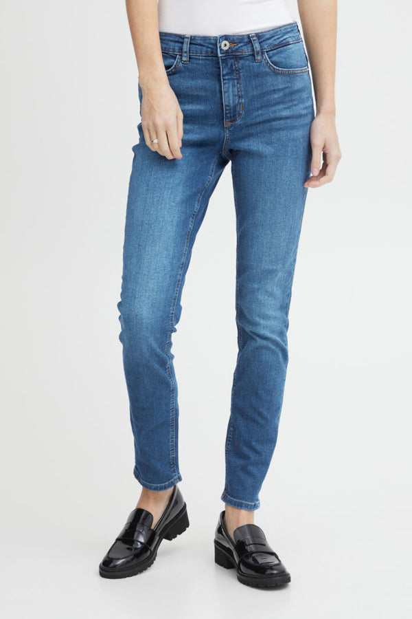 Ichi Twiggy Raven medium blue long