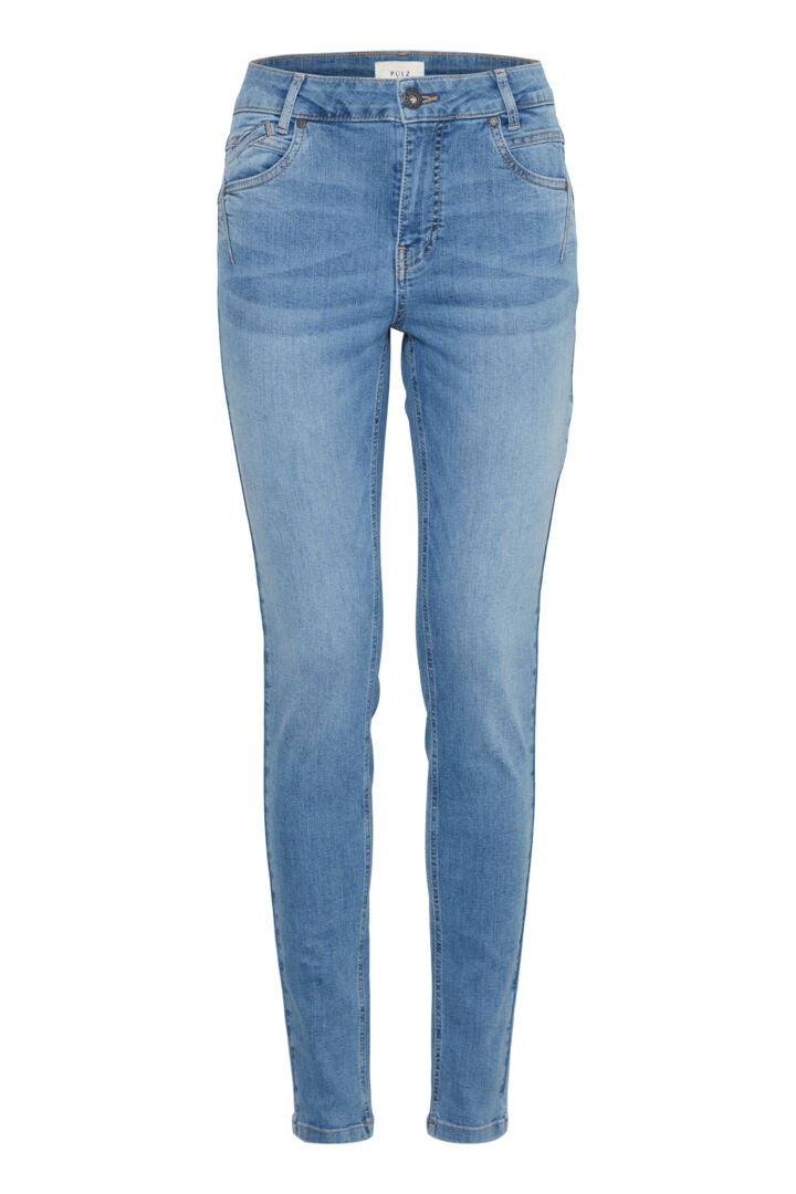 Pulz Carmen/Emma jeans slim fit light blue