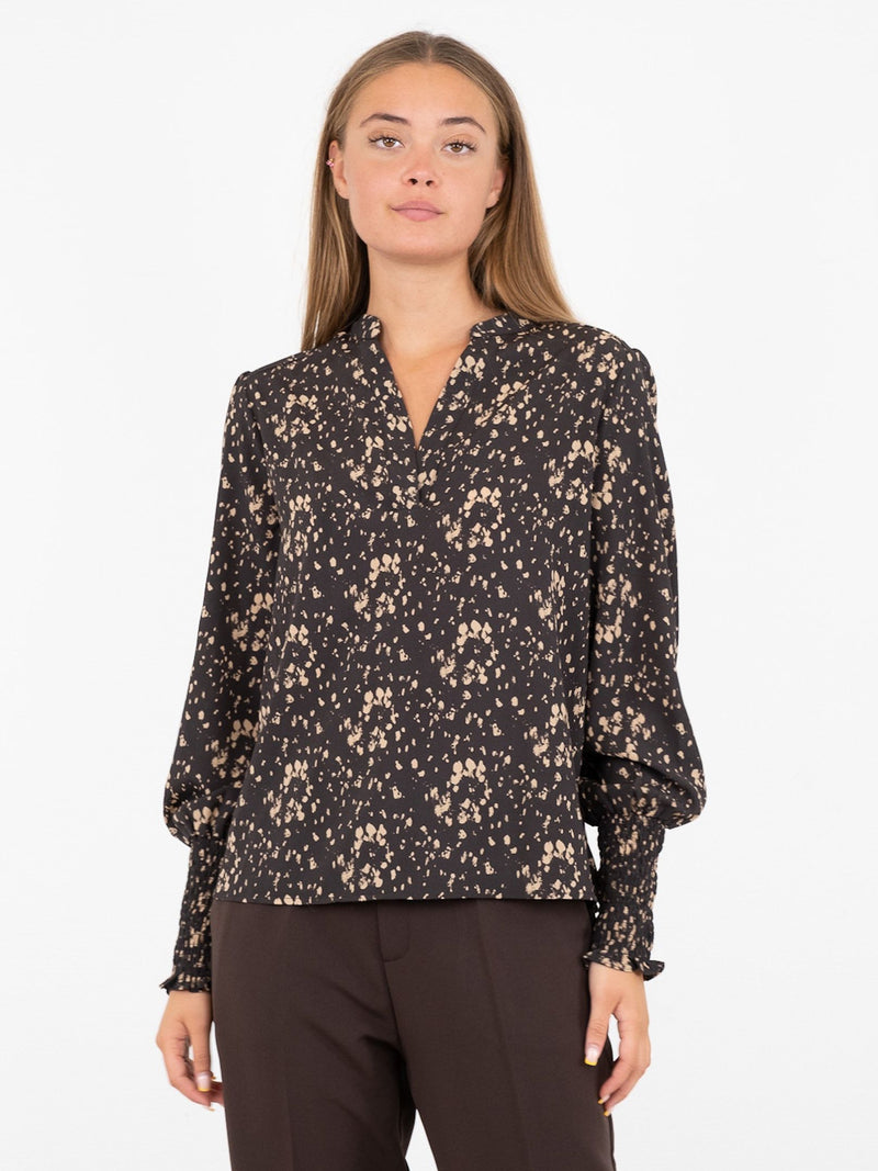 Neo Noir Landa bluse brun