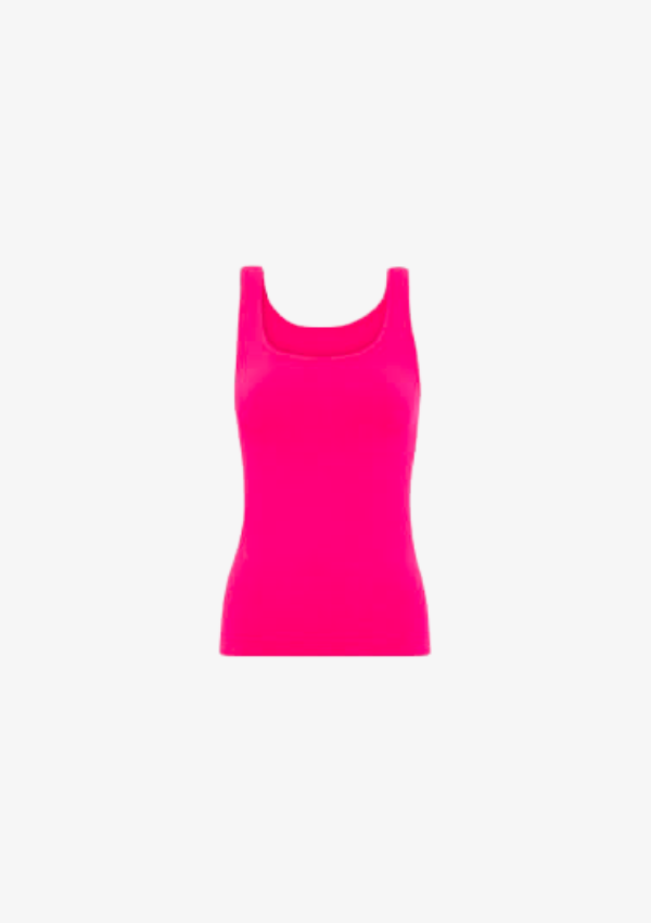 Tim & Simonsen glat tank top Ellen neon pink